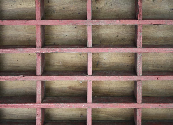 Старовинні дерев'яні полиця — стокове фото