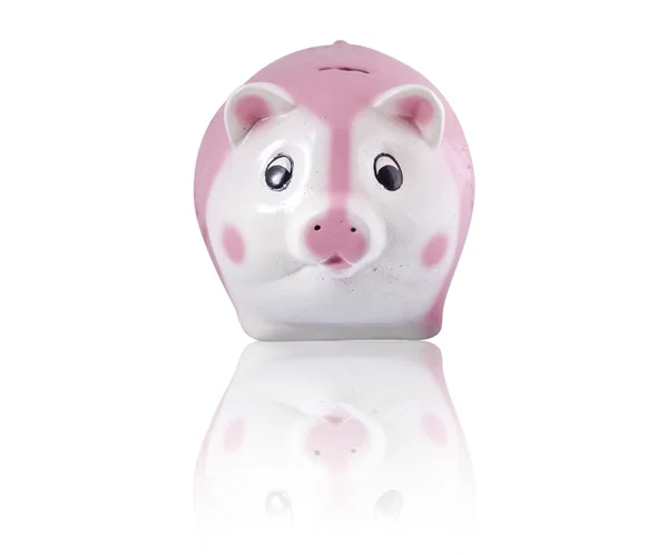 Piggy Bank em um fundo branco — Fotografia de Stock