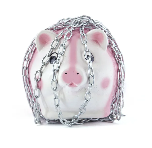 Łańcuchy i świnka — Zdjęcie stockowe