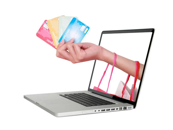 Shopping online. — Foto Stock