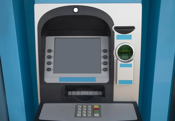Blue ATM — Stock Photo, Image