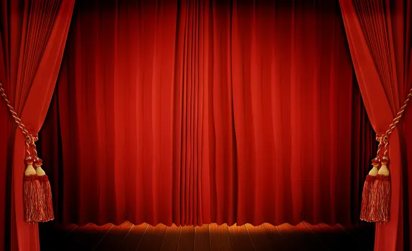 Theatrical curtai — Stock Photo, Image