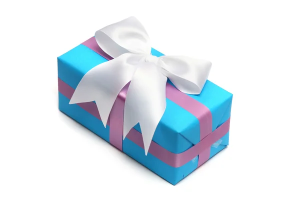 Blue gift boxs — Stock Photo, Image