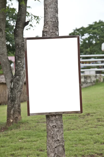 Signo de madera vacío — Foto de Stock