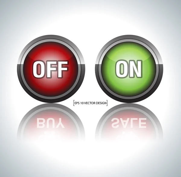 On off buttons — Stock Vector