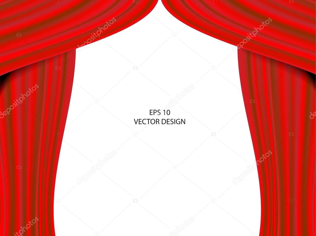 Red theater curtain.
