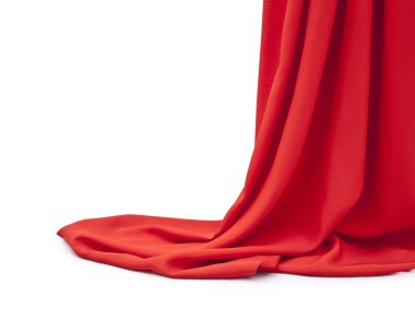 red fabric. clipart