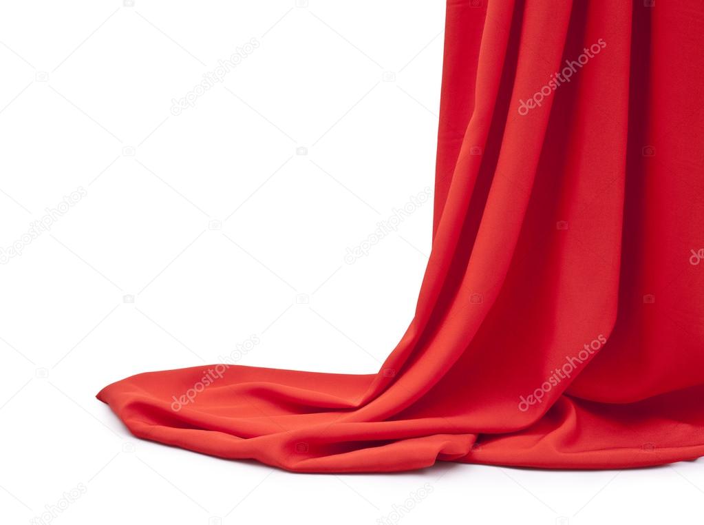 red fabric.