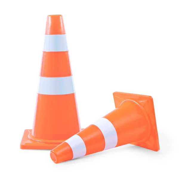 Cones de tráfego — Fotografia de Stock