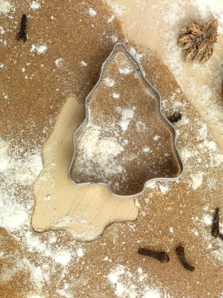 ジンジャーブレッドの形をした木 — ストック写真