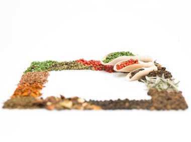 renkli baharat çerçeve