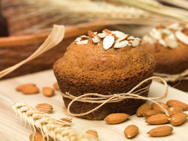 Cupcake de bolos de amêndoa tradicional — Fotografia de Stock