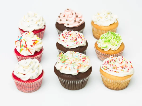 Multicolor cupcakes — Stockfoto