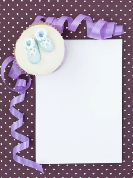 Muffin invito neonato — Foto Stock