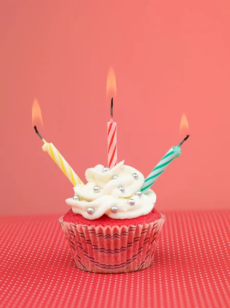 Colorful muffin candles — Stock Photo, Image