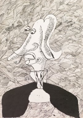 komik görünümlü uşak