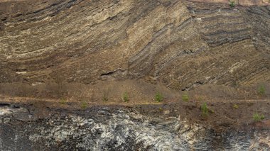 çökelti katmanlı dağ yüzeyi