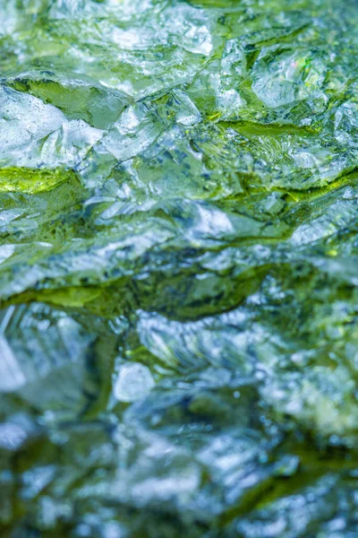 Waves Malachite Green Crystal Stock Photo