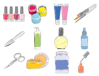 Manikür Icons set