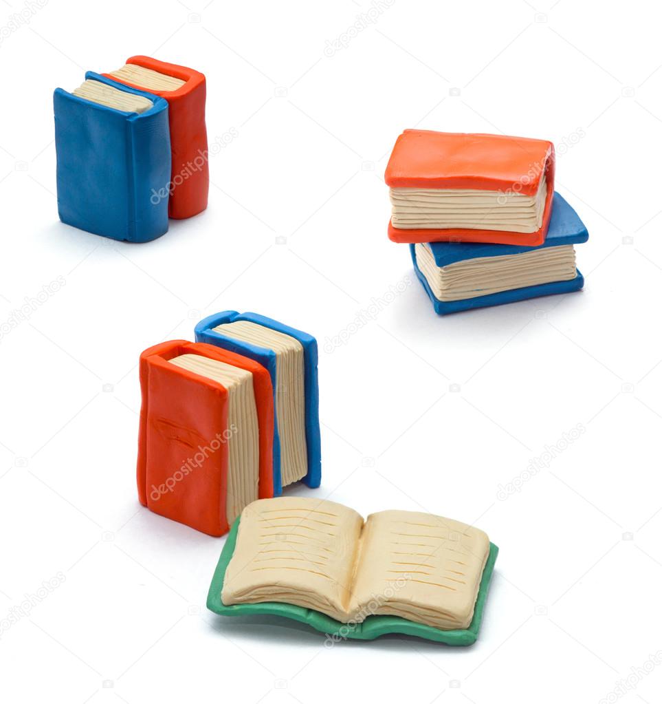 Handmade clay books