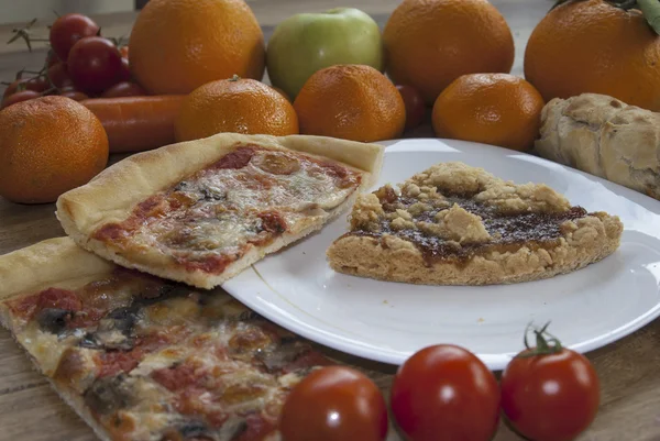 Variedad de comida italiana — Foto de Stock