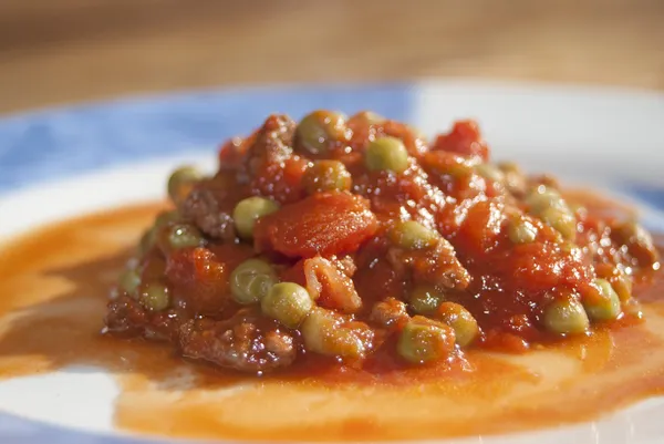 Erwten en tomaten — Stockfoto