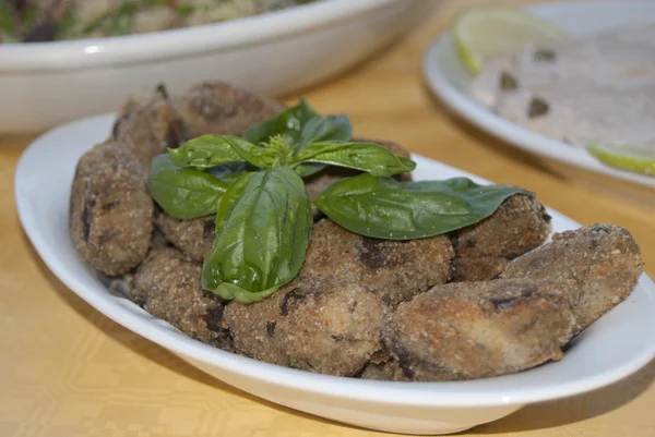 Aubergine balls — Stock Photo, Image