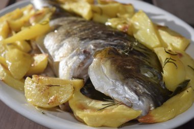 fırında çipura patates ile