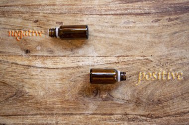 Coronavirüs konsepti ve test sonuçları