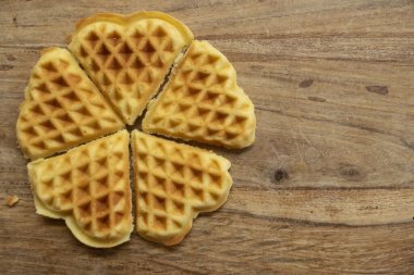 Geleneksel waffle evde yapılır. 