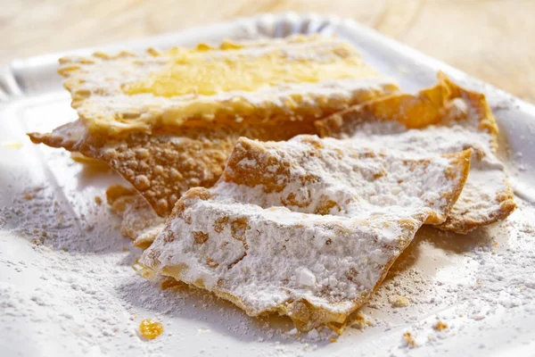 Tortas Secas Caseras Endulzadas Con Azúcar Polvo — Foto de Stock
