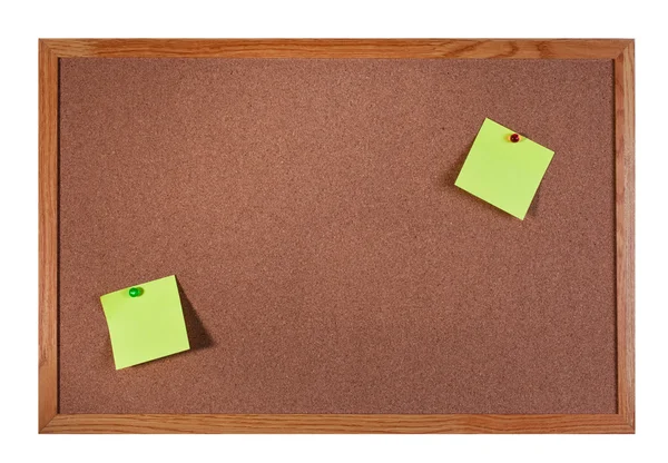 Boş notları olan mantar tahta