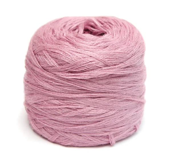 Ball av rosa garn – stockfoto