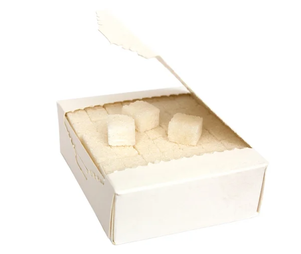Pudełko z rafinowanego cukru — Zdjęcie stockowe