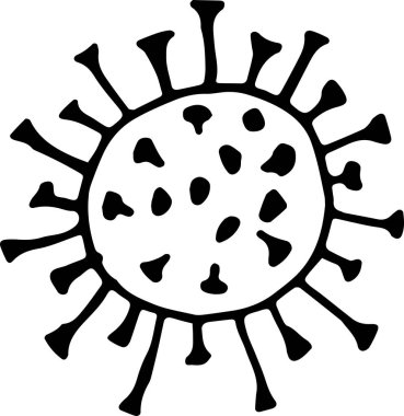 Coronavirus Simgesi vektör çizimi
