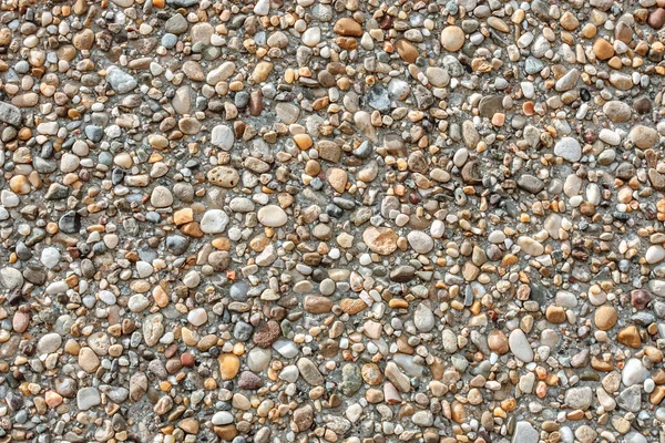 Небольшие Круглые Камни Фоне Каменная Текстура Грубая Поверхность Мелкого Камешка — стоковое фото