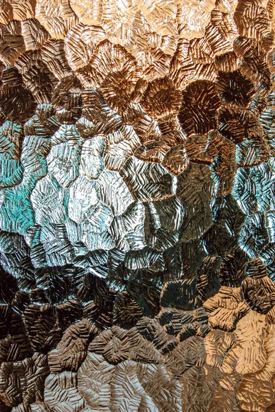 Abstrakte Bunte Glasfenster Schöne Muster Mit Abstrakten Formen Eine Kombination — Stockfoto