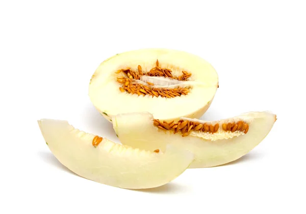Honeydew Melon White Background — Stock Photo, Image