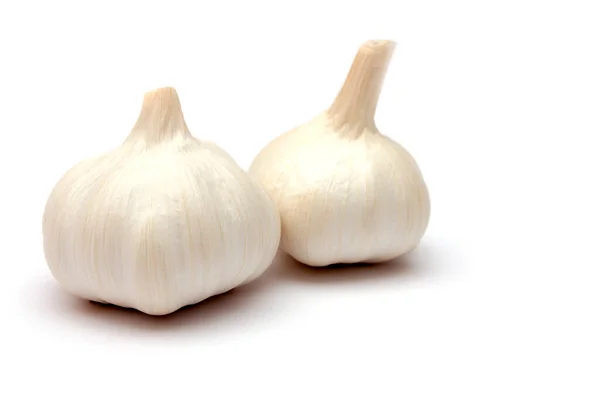 Garlic Bulbs Isolated White Background — Stock Photo, Image