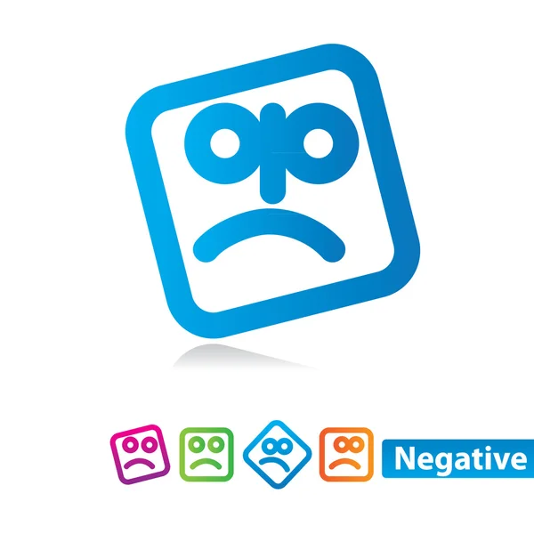 Negative — Stock Vector