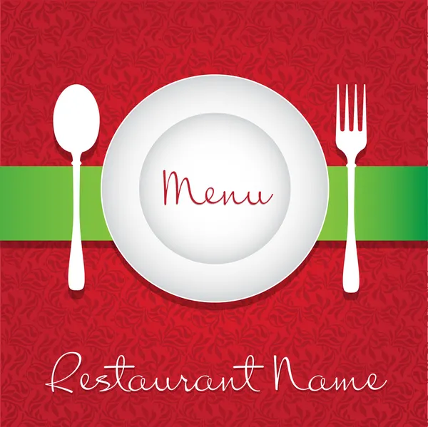 Restaurante-menu — Vetor de Stock