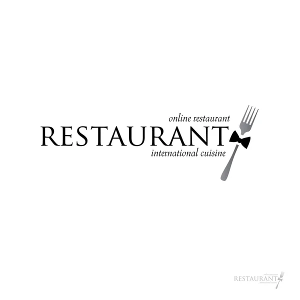 Restaurante en línea — Vector de stock