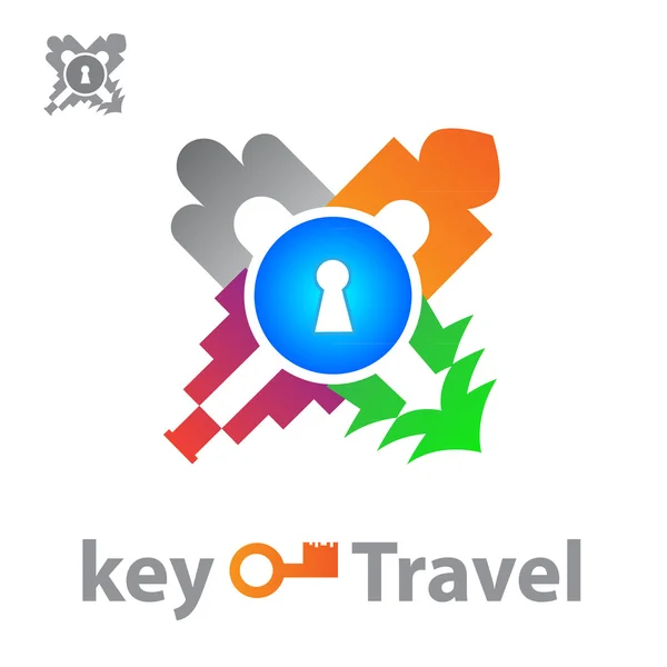 Key-travel — Stock Vector