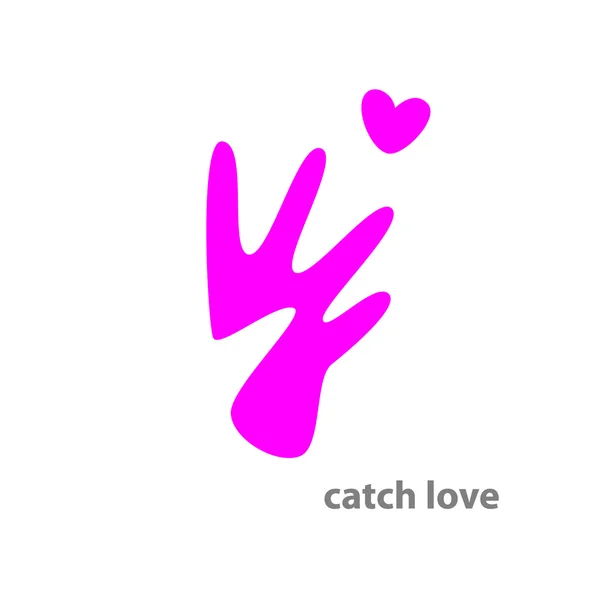 Catch-aşk — Stok Vektör