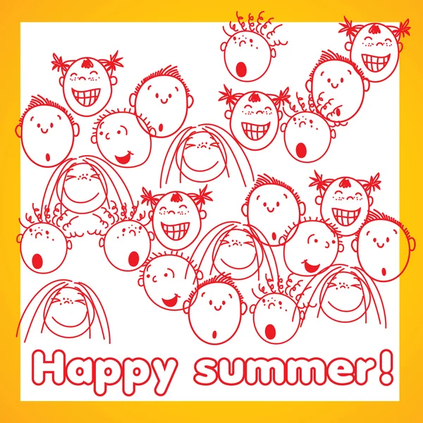 Happy-summer-day — Stock Vector