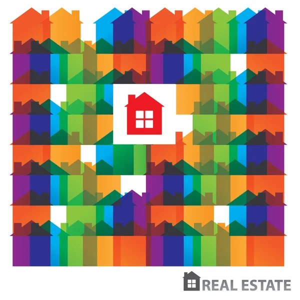 Real-estate-idea — Stock Vector