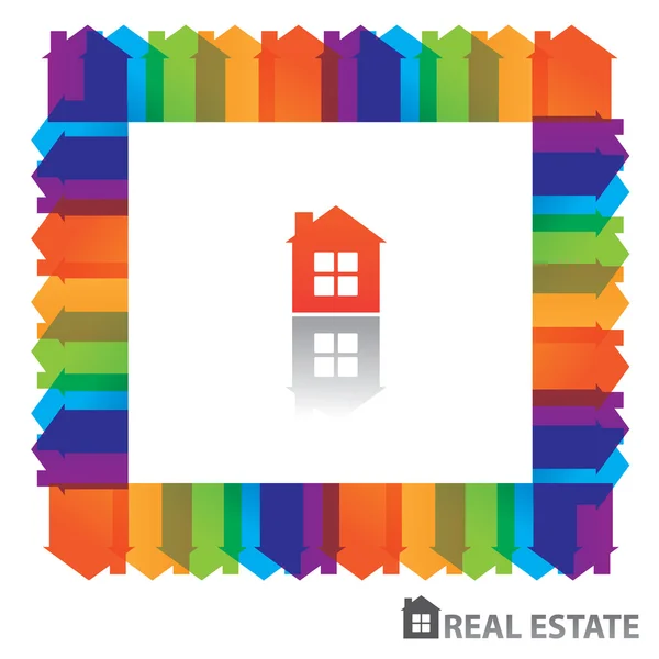 Real-estate-sign — Stock Vector