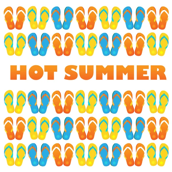 Hot-summer — Stock Vector