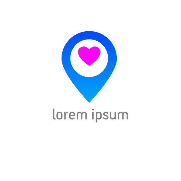 Plantilla de amor check-in — Archivo Imágenes Vectoriales