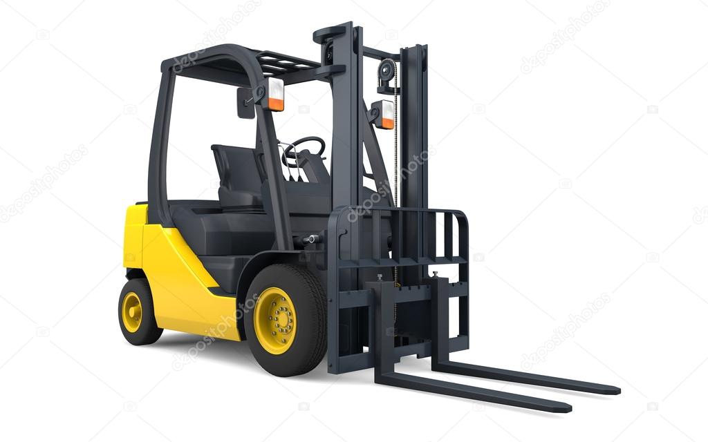 Forklift isolated — Stock Photo © rottenman 16621935